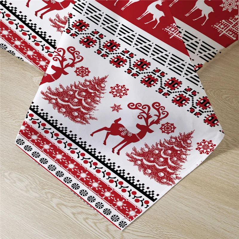 Christmas Duvet Cover Set Snowflake Red Elk Reineer Tree Queen King Double Bedding Set Twin Single Child Kid Adult New Year Gift - Bonnie Lassio