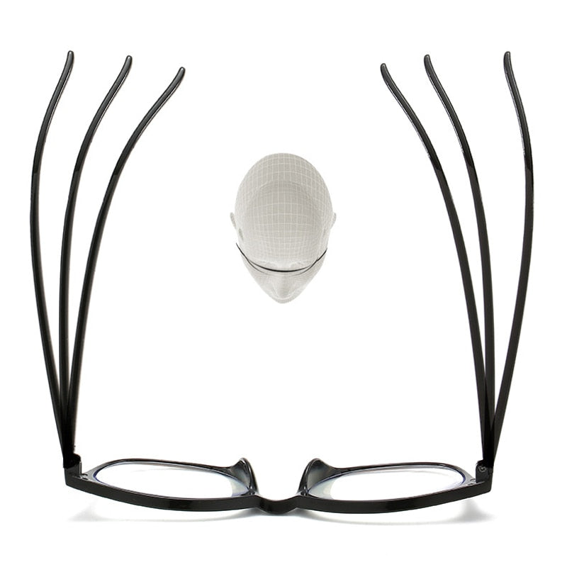 iboode Retro Progressive Multifocal Reading Glasses Women Big Frame Anti Blue Rays Eye Protection Presbyopic Eyewear+1.0 To +4.0 - Bonnie Lassio