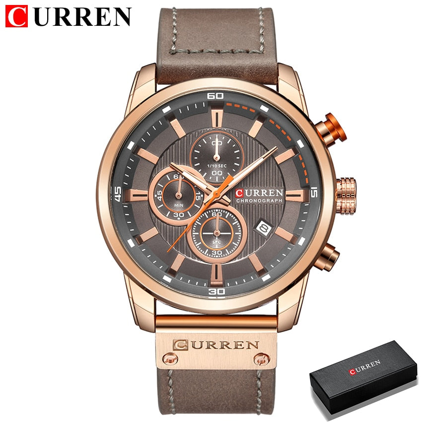 CURREN Fashion Date Quartz Men Watches Top Brand Luxury Male Clock Chronograph Sport Mens Wrist Watch Hodinky Relogio Masculino - Bonnie Lassio
