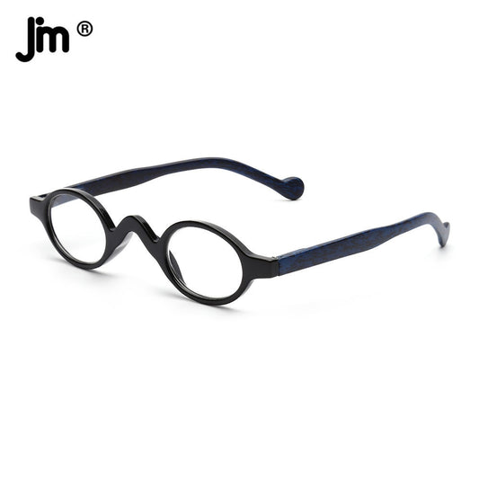 JM Vintage Personality Round Reading Glasses Spring Hinge Women Men Magnifier Presbyopic Diopter - Bonnie Lassio