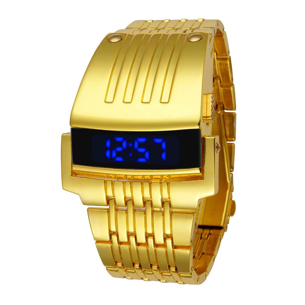 Unique Iron Man Watches Stainless Steel Digital LED Luxury Military Sport Wrist Watch Fashion Top Brand New Male Clock - Bonnie Lassio