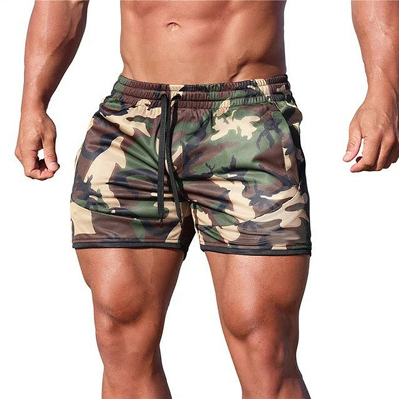 Summer New Fitness Shorts Fashion Breathable Quick-Drying Gyms Bodybuilding Joggers Shorts Slim Fit Shorts Camouflage Sweatpants - Bonnie Lassio