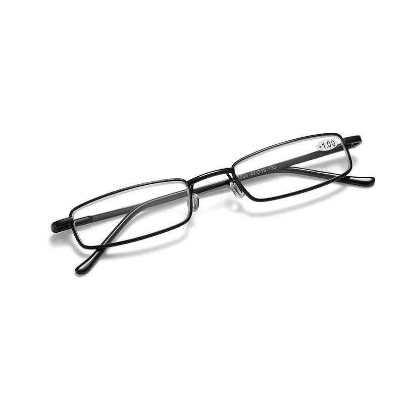 Computer Glasses Mini Folding Reading Glasses Women Men +1.0 To 4.0 Alloy Portable Container - Bonnie Lassio