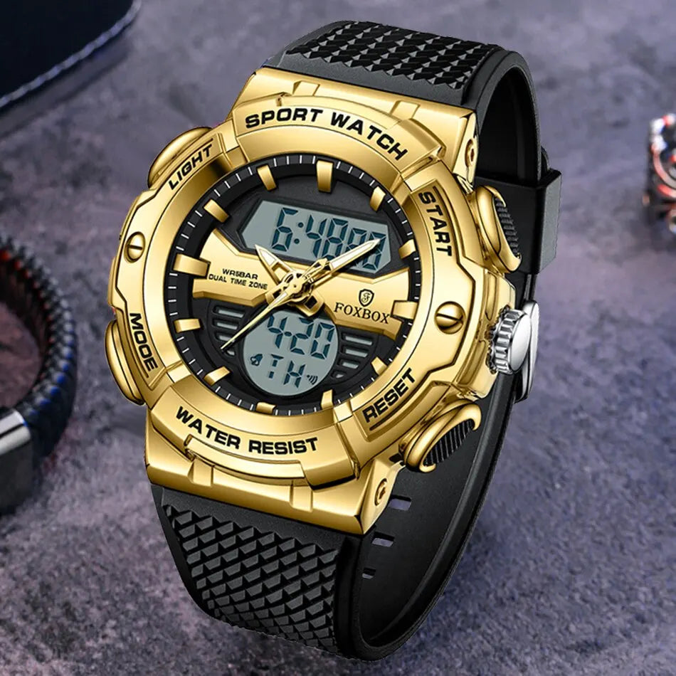 Luxury Men Watches Waterproof Sport Military Wristwatch Quartz Watch for Men Clock Digital Relogio Masculino - Bonnie Lassio
