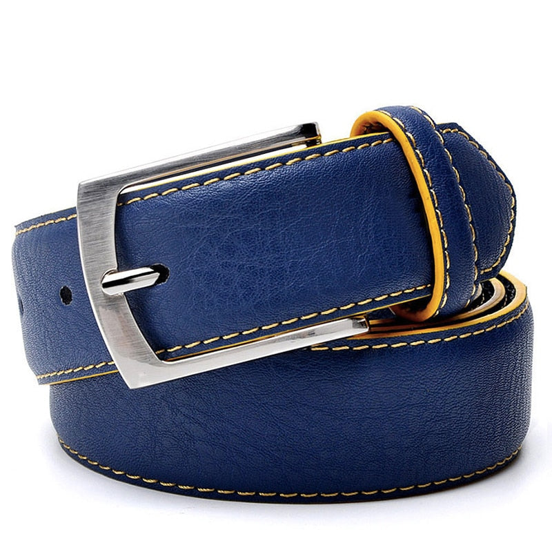 Fashion Men Belts Genuine Leather Luxury Designer Brown Vintage Waist Belt For Jeans Cinturon Cowboy Hombre Dropshipping - Bonnie Lassio