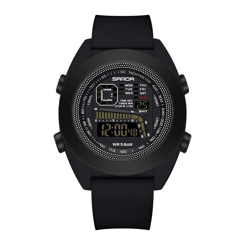 SANDA Outdoor Sport Digital Watch Fashion Waterproof Men Watches Stopwatch Shockproof Luminous Electronic Movement Sports Clock - Bonnie Lassio