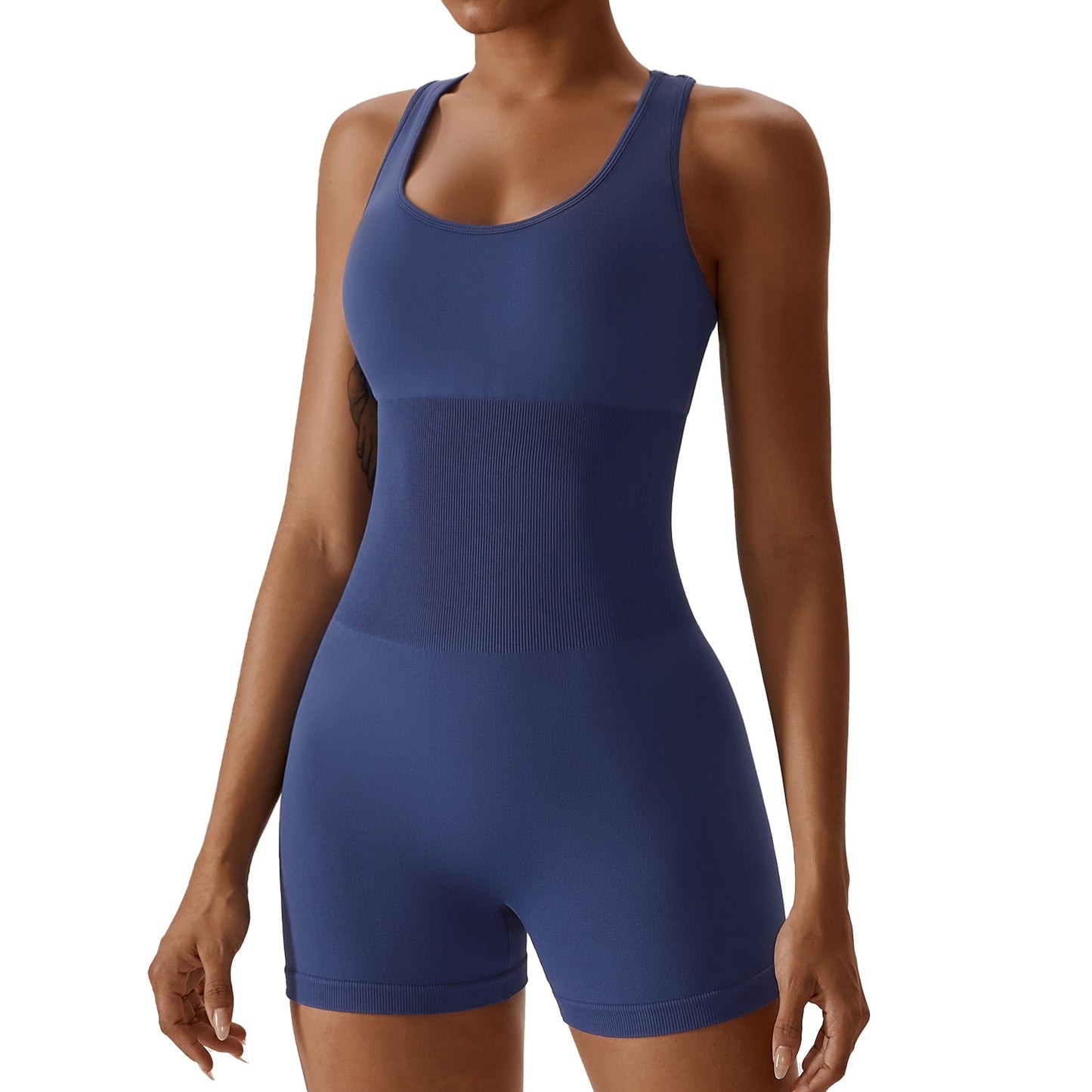 Yoga Jumpsuit One-Piece Seamless Sports Jumpsuit Set Woman Gym Short Sets Fitness Suit Workout Clothes for Women Bodysuit - Bonnie Lassio