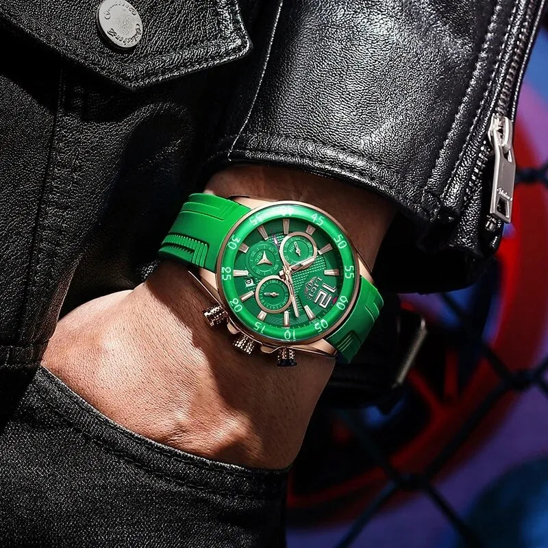 2023 LIGE Fashion Men Watches Sport Quartz Watch Man Brand Luxury Wristwatches Chronograph Waterproof Casual Clock Montre Homme - Bonnie Lassio