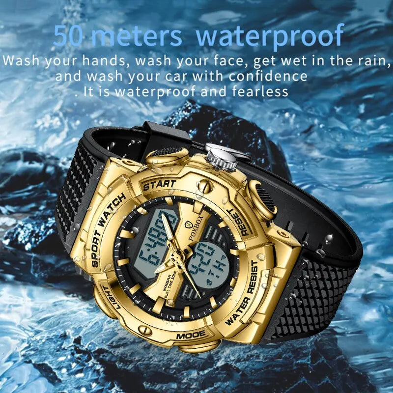 Luxury Men Watches Waterproof Sport Military Wristwatch Quartz Watch for Men Clock Digital Relogio Masculino - Bonnie Lassio