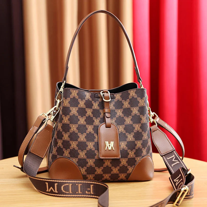Luxury Handbags Women Bucket Bags Women Leather Handbag Shoulder - Bonnie Lassio