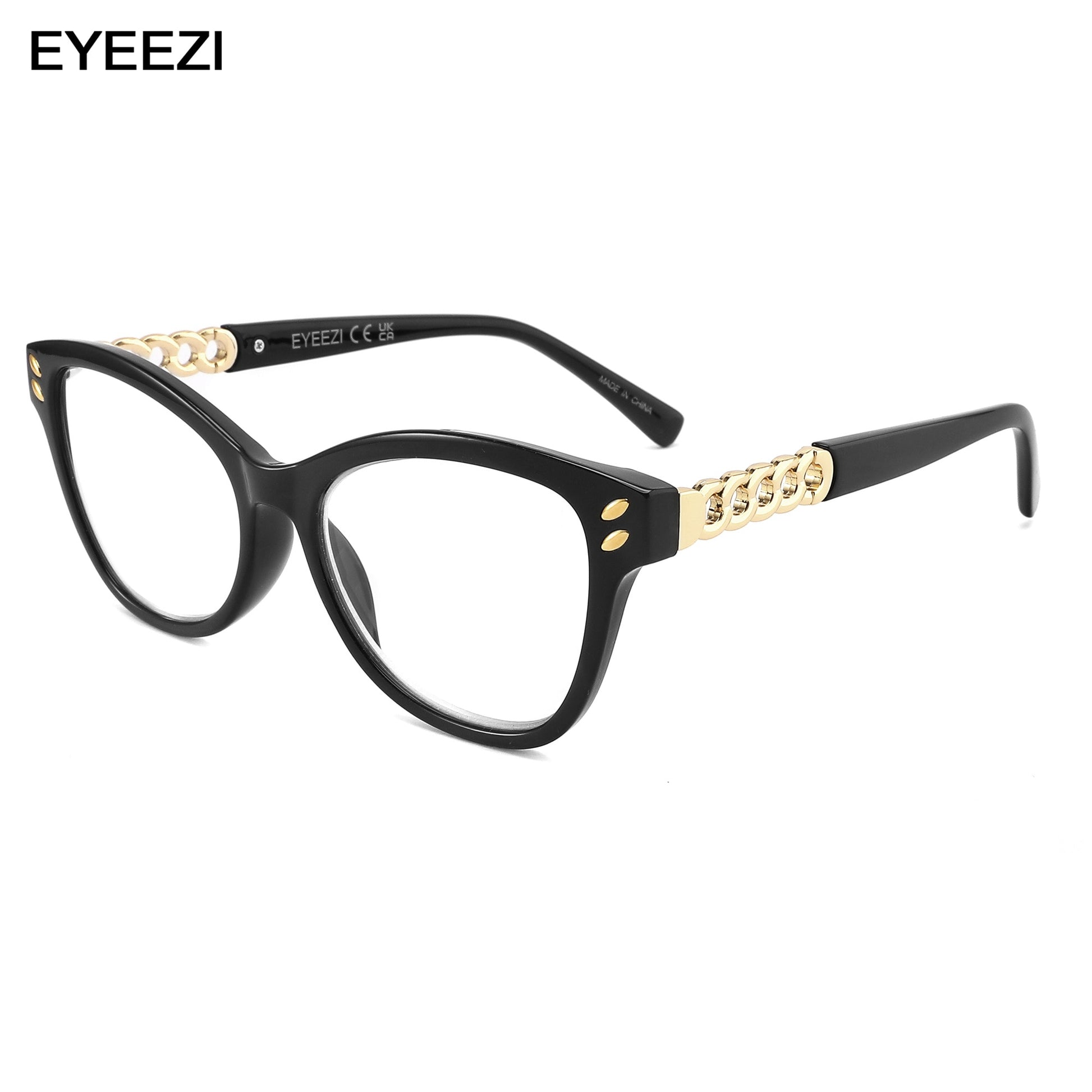 EYEEZI Vintage Cat Eye Blue Light Reading Glasses for Women Magnifier Diopter Presbyopic Computer Glasses UV400 - Bonnie Lassio