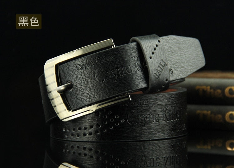 Men&#39;s Casual Retro Antique Hollow Belt Men&#39;s PU Leather High Quality Classic Belt Alloy Pin Buckle Belt Mens Belt Waist Belt - Bonnie Lassio