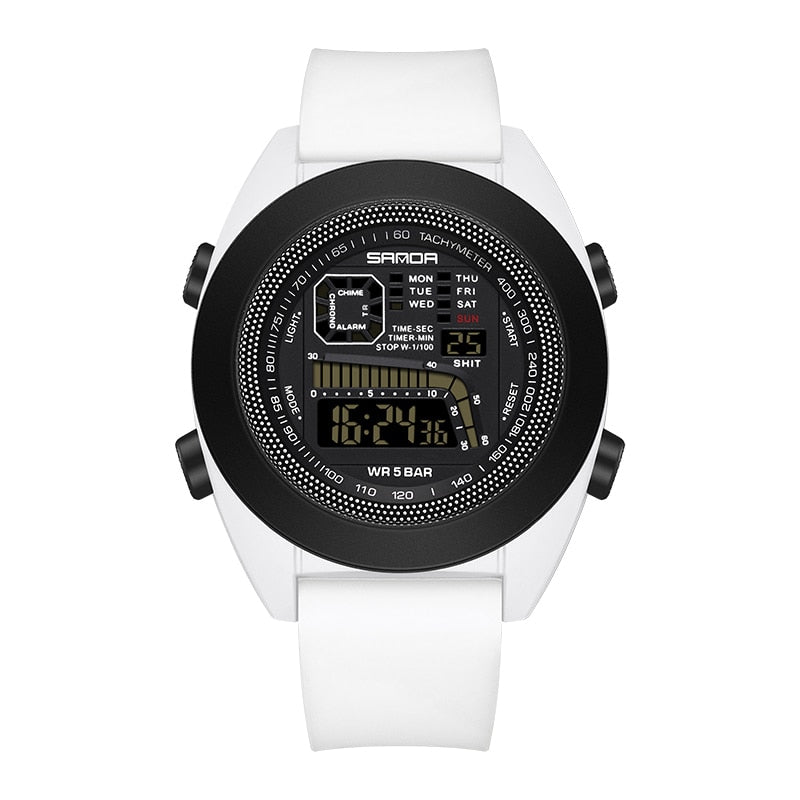 SANDA Outdoor Sport Digital Watch Fashion Waterproof Men Watches Stopwatch Shockproof Luminous Electronic Movement Sports Clock - Bonnie Lassio