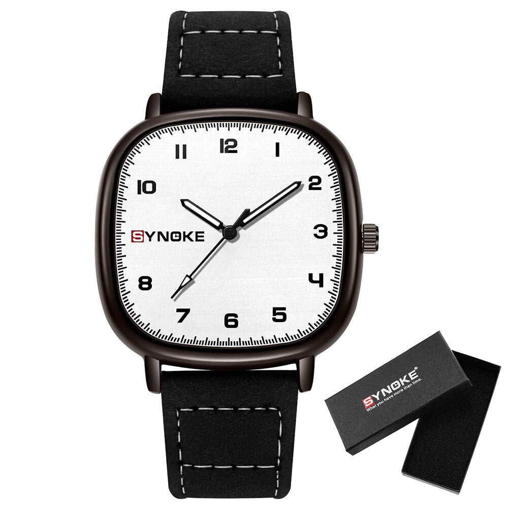 Quartz Watches Waterproof SYNOKE Brand Luxury Leather Strap Japanese Movement Military Watch Men Relogio Masculino - Bonnie Lassio