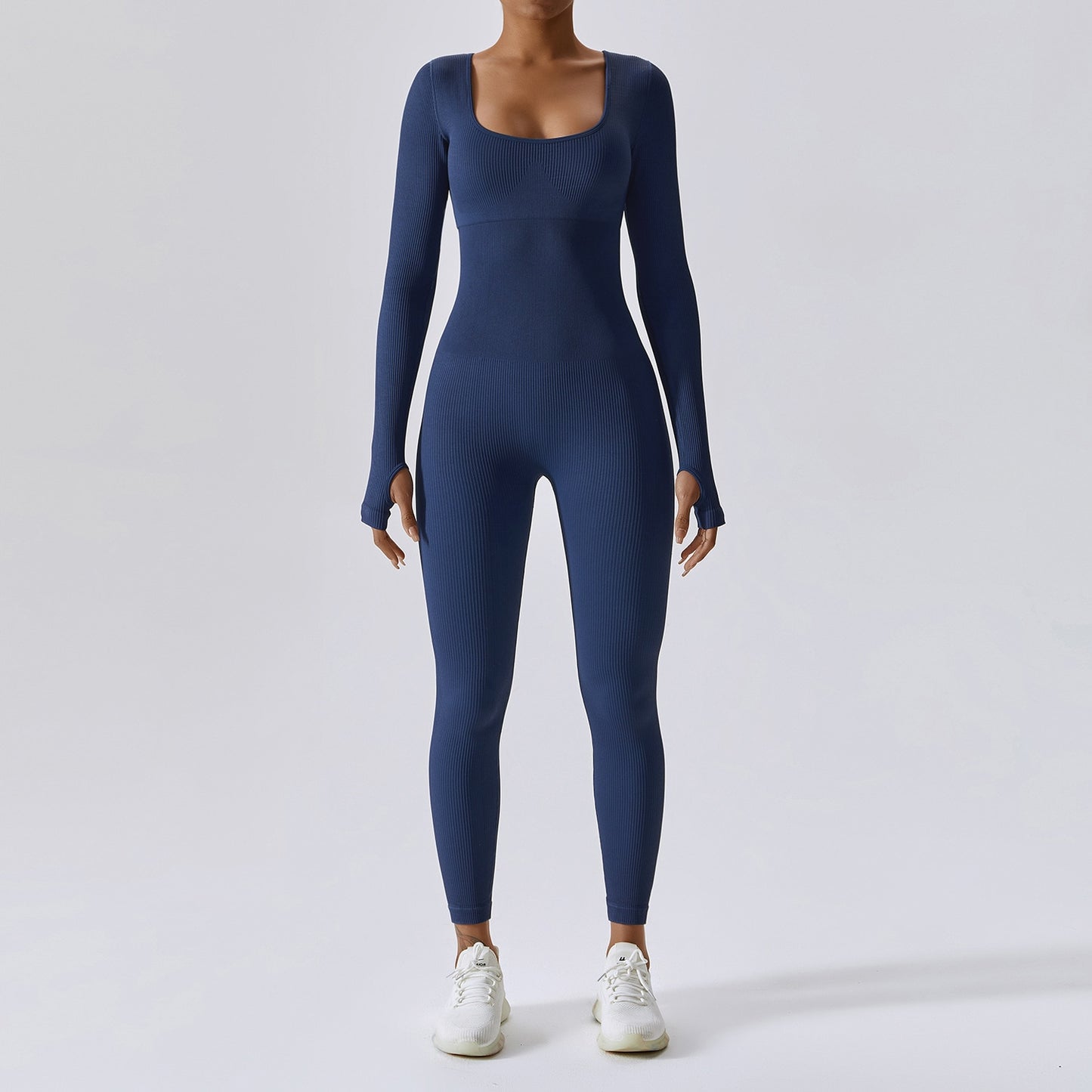 Seamless Yoga Suit Women's Bodysuit Spring Dance Fitness Clothes Gym Push Up Workout Bodysuit Tight Long-Sleeved Athletic Wear - Bonnie Lassio