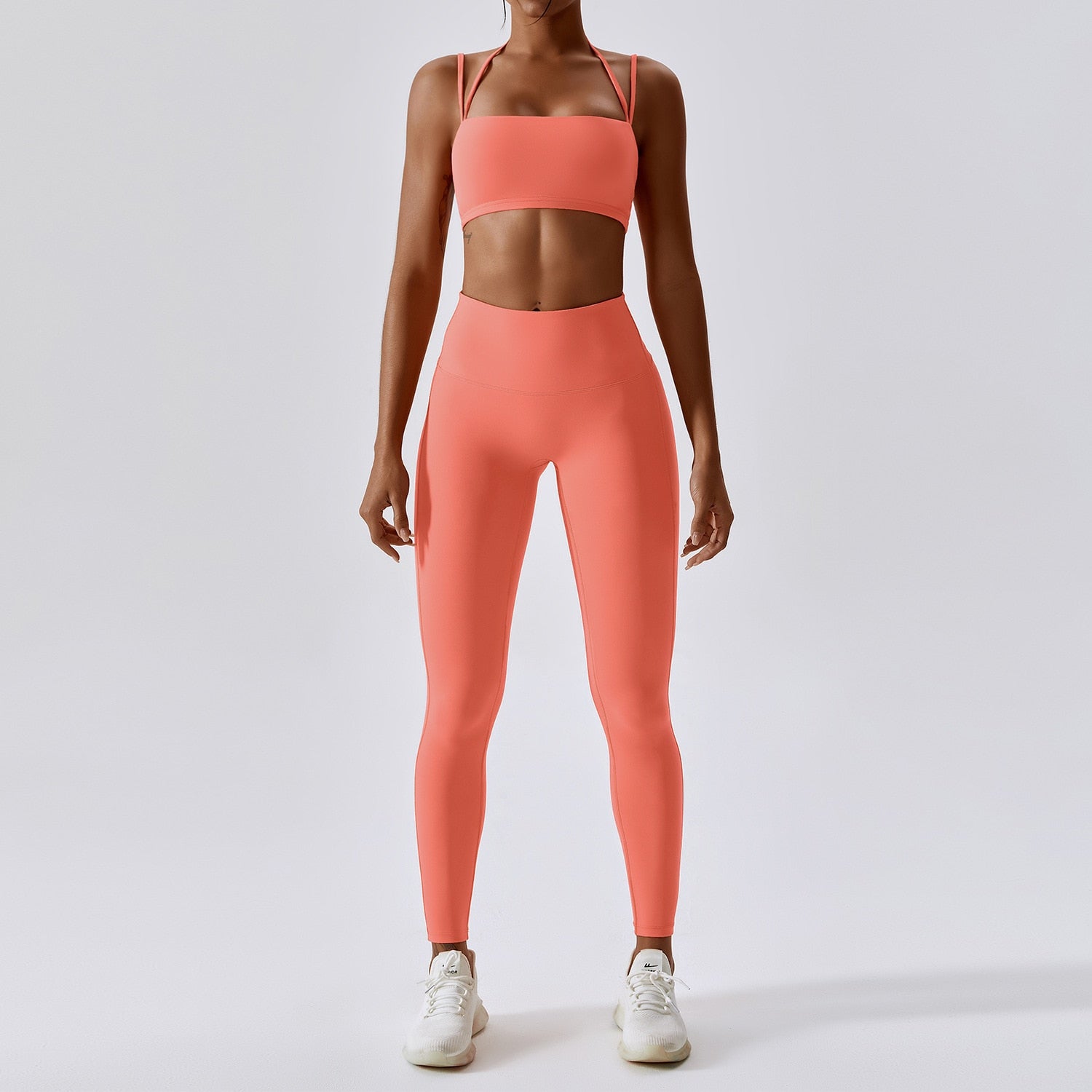 Yoga Clothing Sets Athletic Wear Women High Waist Leggings And Top Two Piece Set Seamless Gym Tracksuit Fitness Workout Outfits - Bonnie Lassio