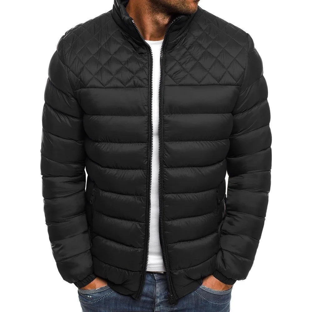 Men's Winter New Light Thin Parkas Coat Plus Size Fashion Thicken Coat Warm Clothing Men's Casual Jackets - Bonnie Lassio