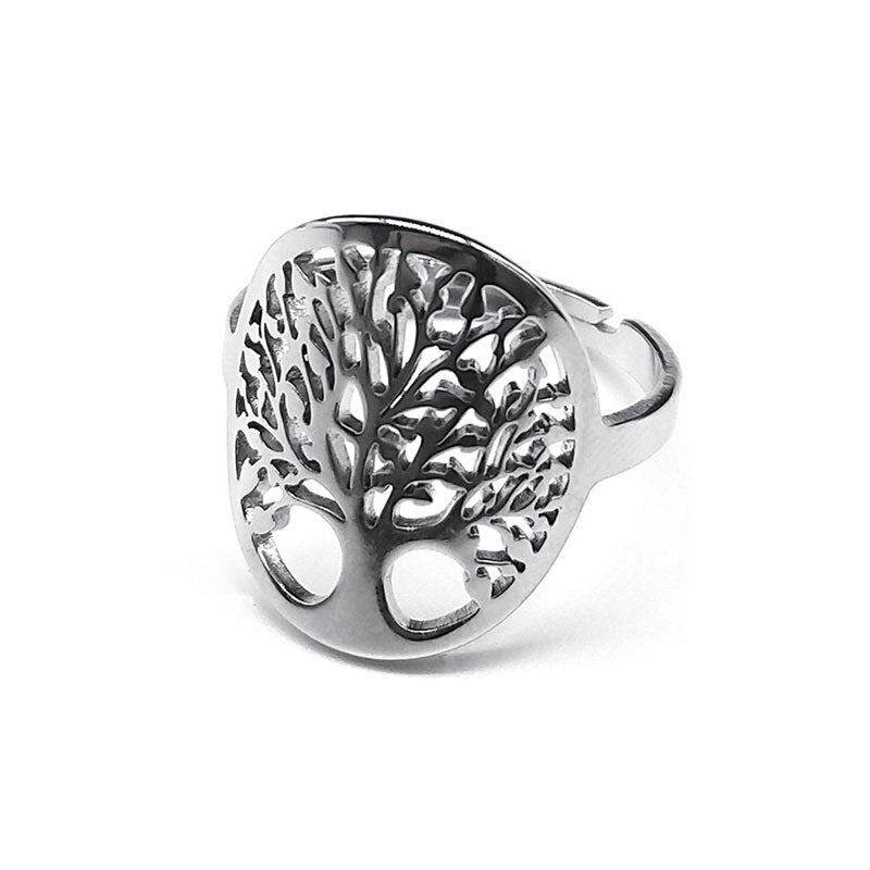 Sacred Geometry 7 Chakra Metatron Heart Necklace Flower of Life Stainless Steel Opal Stone Necklace Reiki Healing Jewelry N1120S - Bonnie Lassio