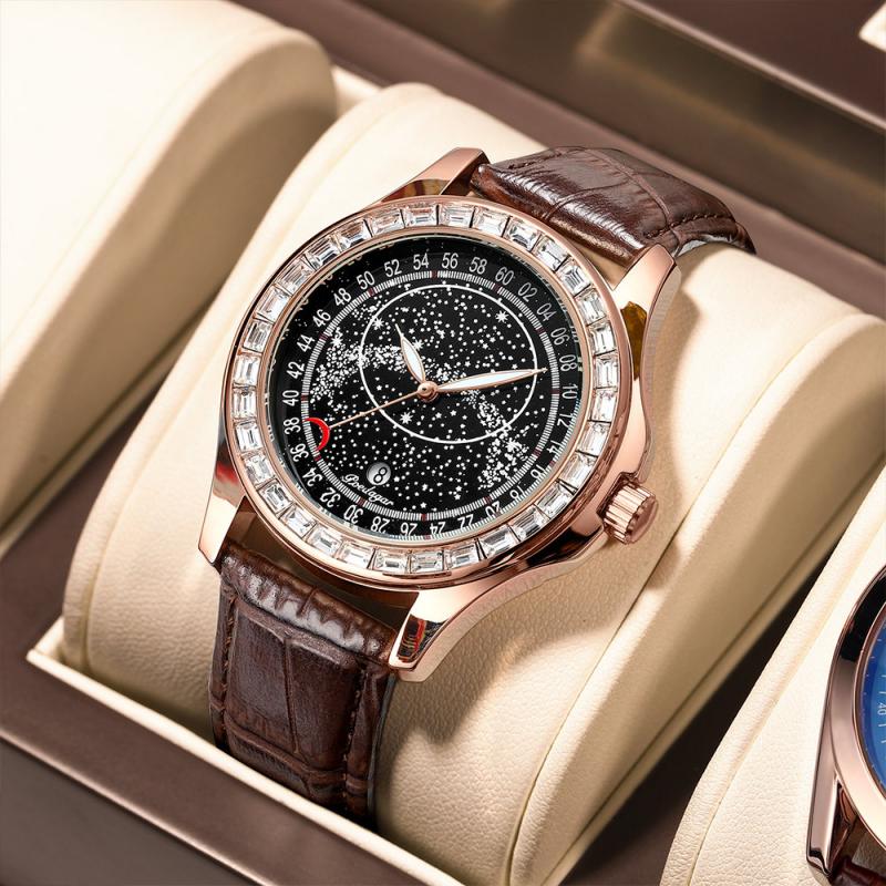 Casual Men Watch Fashion High Quality Leather Watches Waterproof Luminous Date Top Brand Luxury Quartz Man Wristwatch - Bonnie Lassio