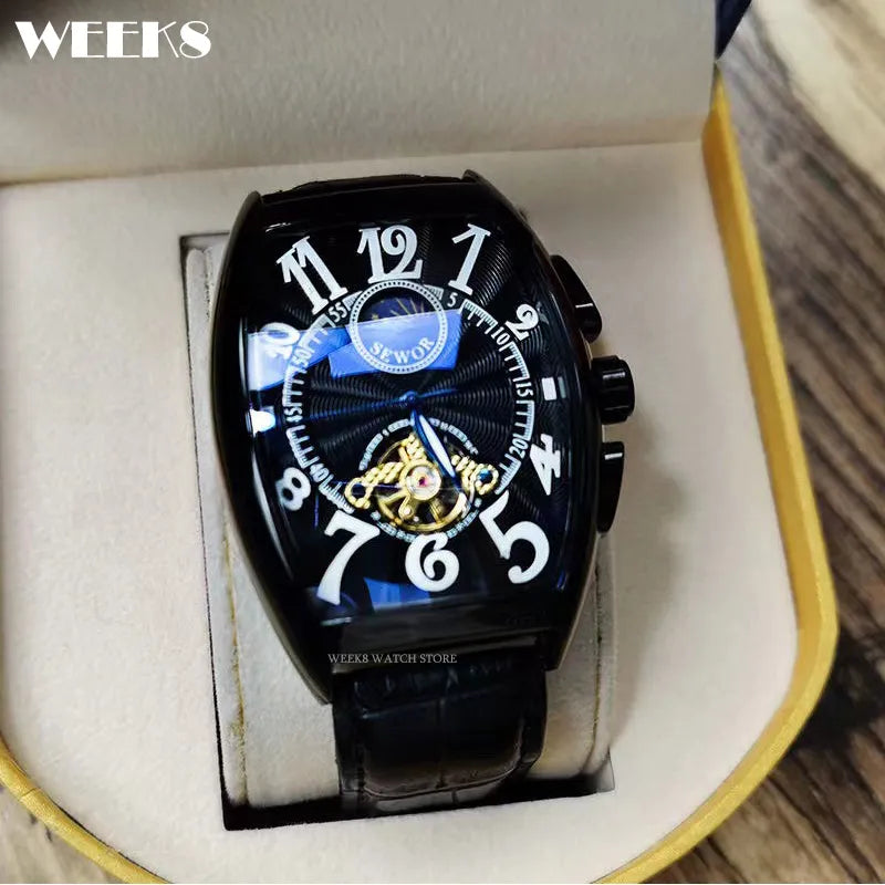 Luxury Automatic Mechanical Wrist  Watch for Men Tourbillon Skeleton - Bonnie Lassio