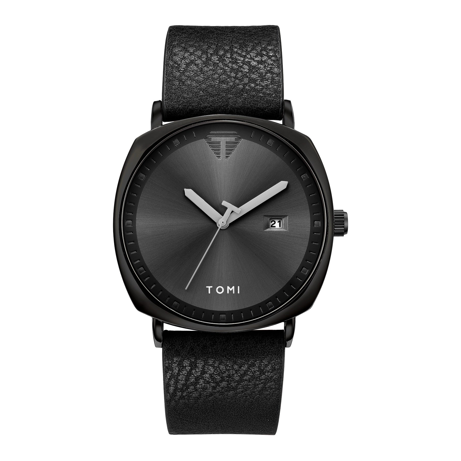 Trendy Quartz Watch for Men Sports Watches Automatic Date Military Wristwatch Minimalist Fashion Men Gifts Leather Strap Relogio - Bonnie Lassio