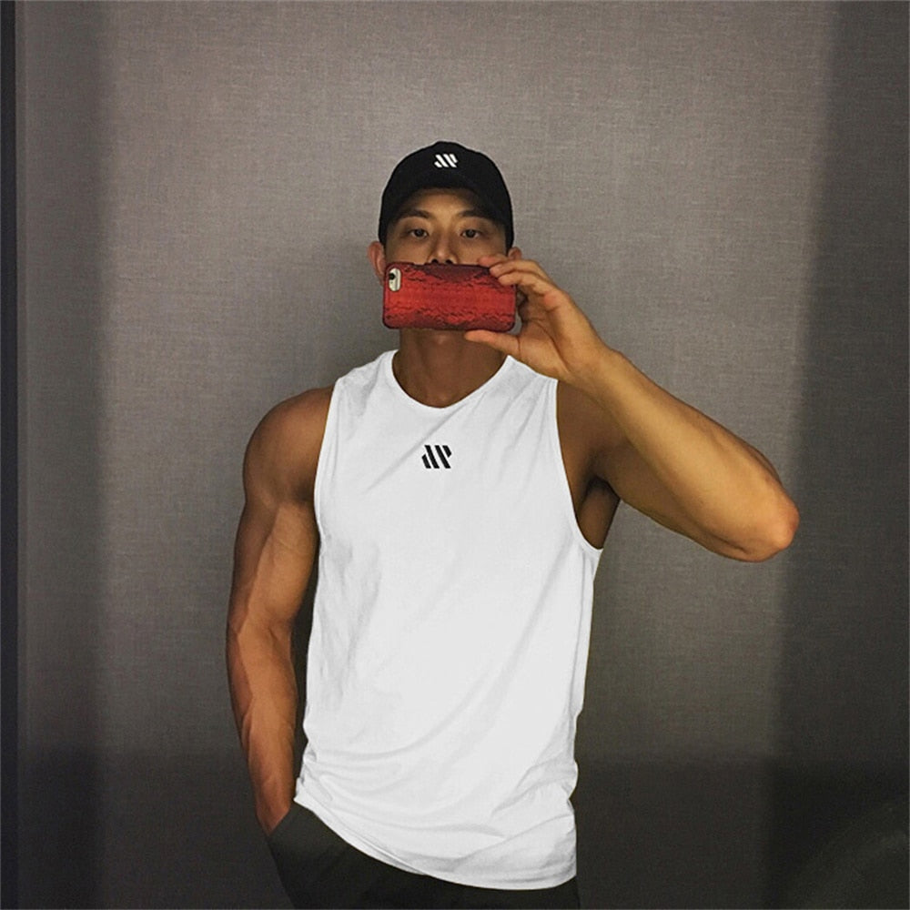 Men's Summer Gym Shirt Street High Quality Sleeveless T-shirts For Men Tank Tops Workout Fitness Singlets Sport Vest Clothing - Bonnie Lassio