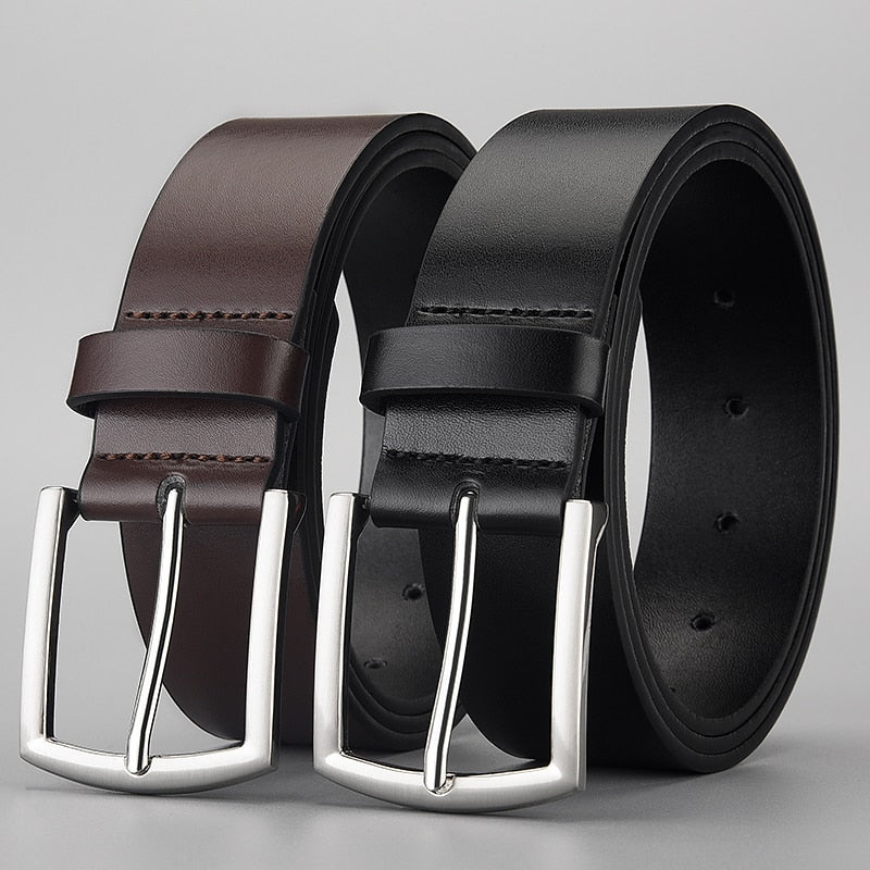 Famous Brand Luxury Designer Belts for Men Classic Pu Leather Pin Buckle Waist Male Strap Black Belt for Jeans High Quality - Bonnie Lassio