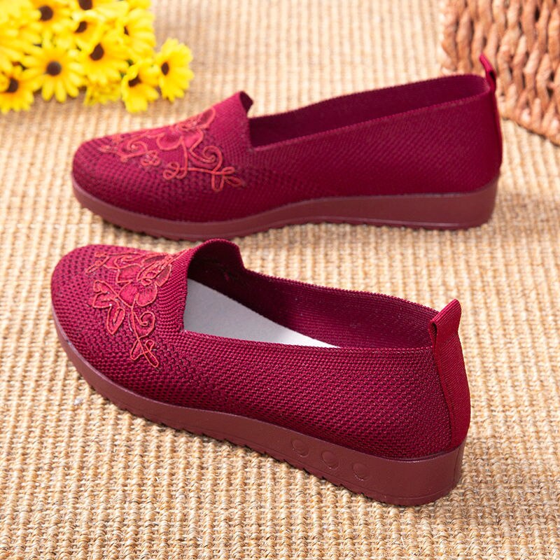 Soft Bottom Slip-on Casual Loafers Breathable Cloth For Women - Bonnie Lassio