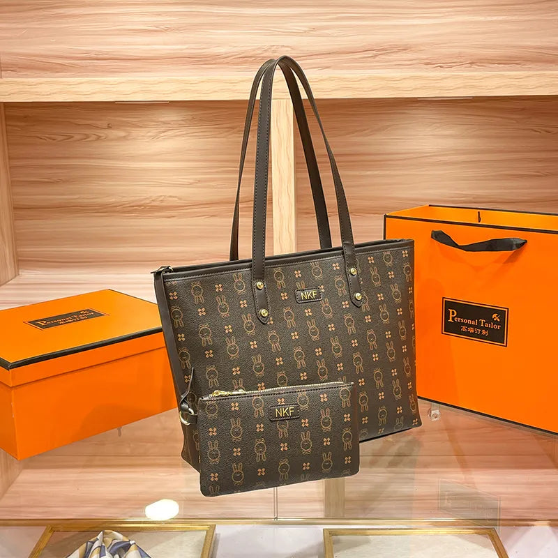 Retro Women's Bag Fashion Tote Bag PU Leather - Bonnie Lassio