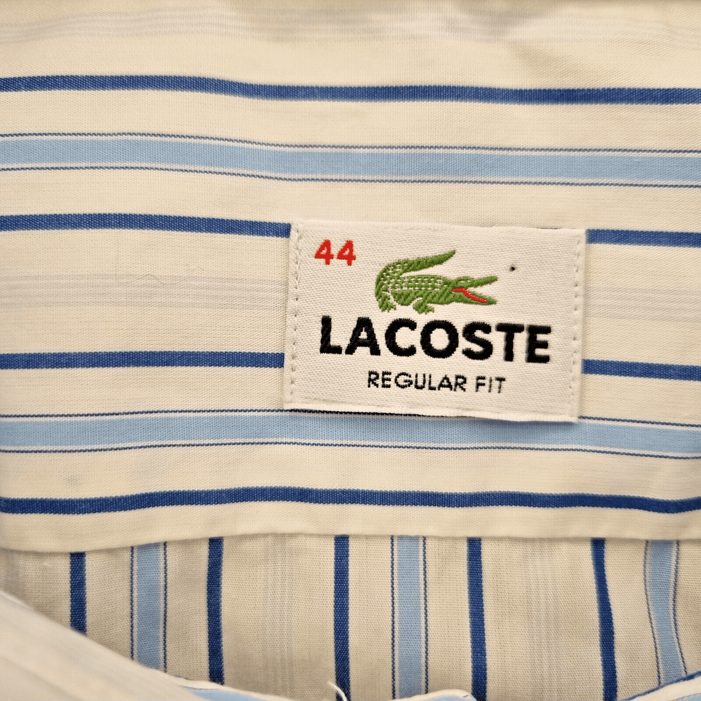 Lacoste Slim Fit Blue Shirt XL Extra Large Men Long Sleeve - Bonnie Lassio