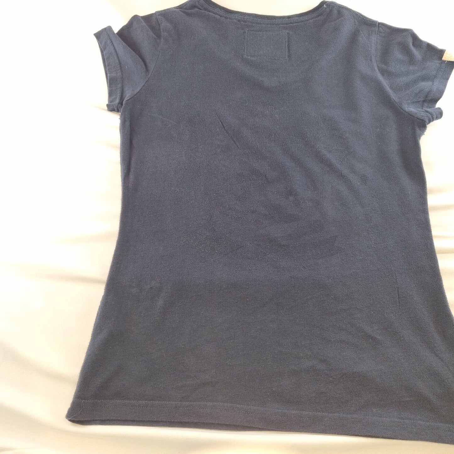 Superdry Womens T Shirt Medium Navy Blue Short Sleeves - Bonnie Lassio