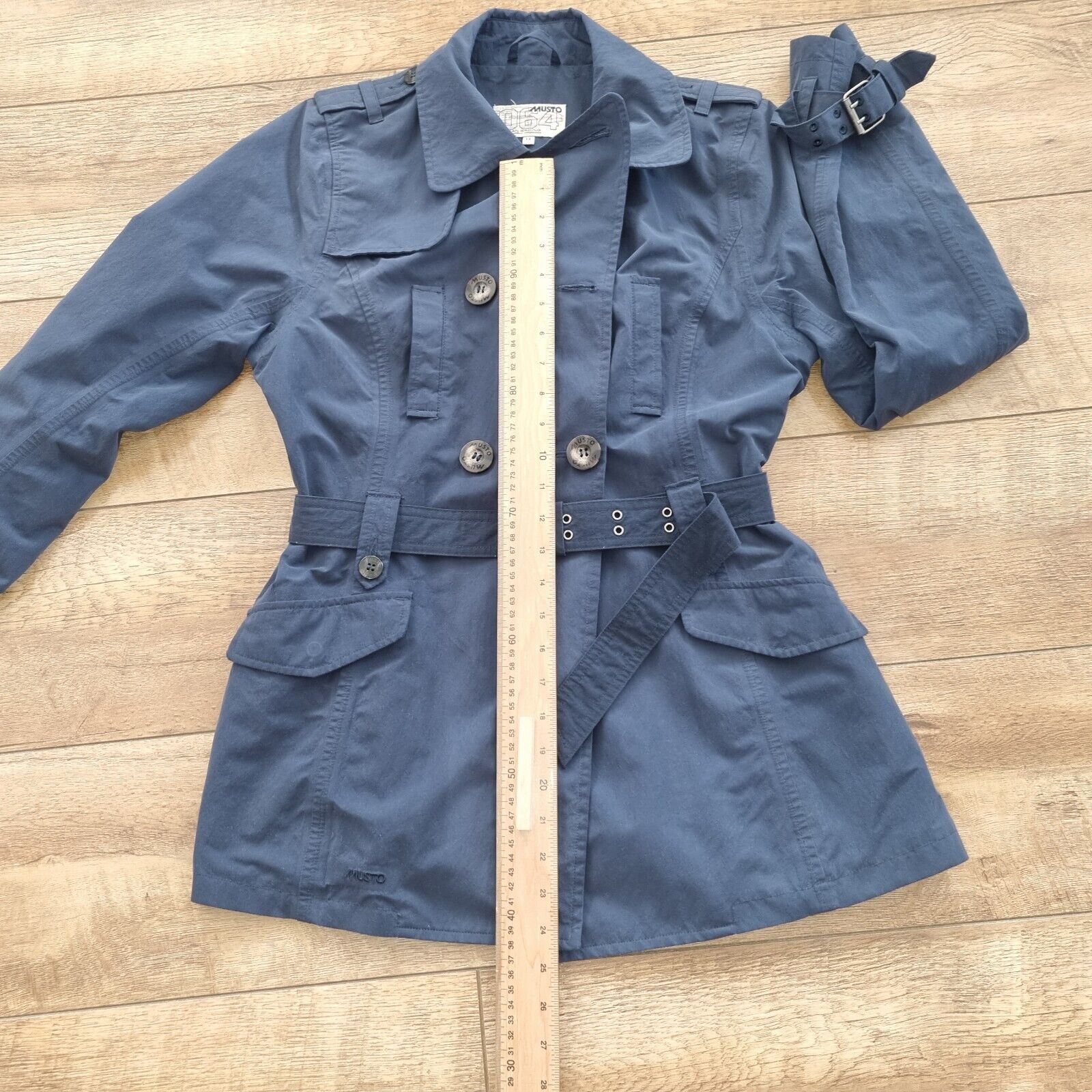 Womens Raincoat Belted Short Length - Bonnie Lassio