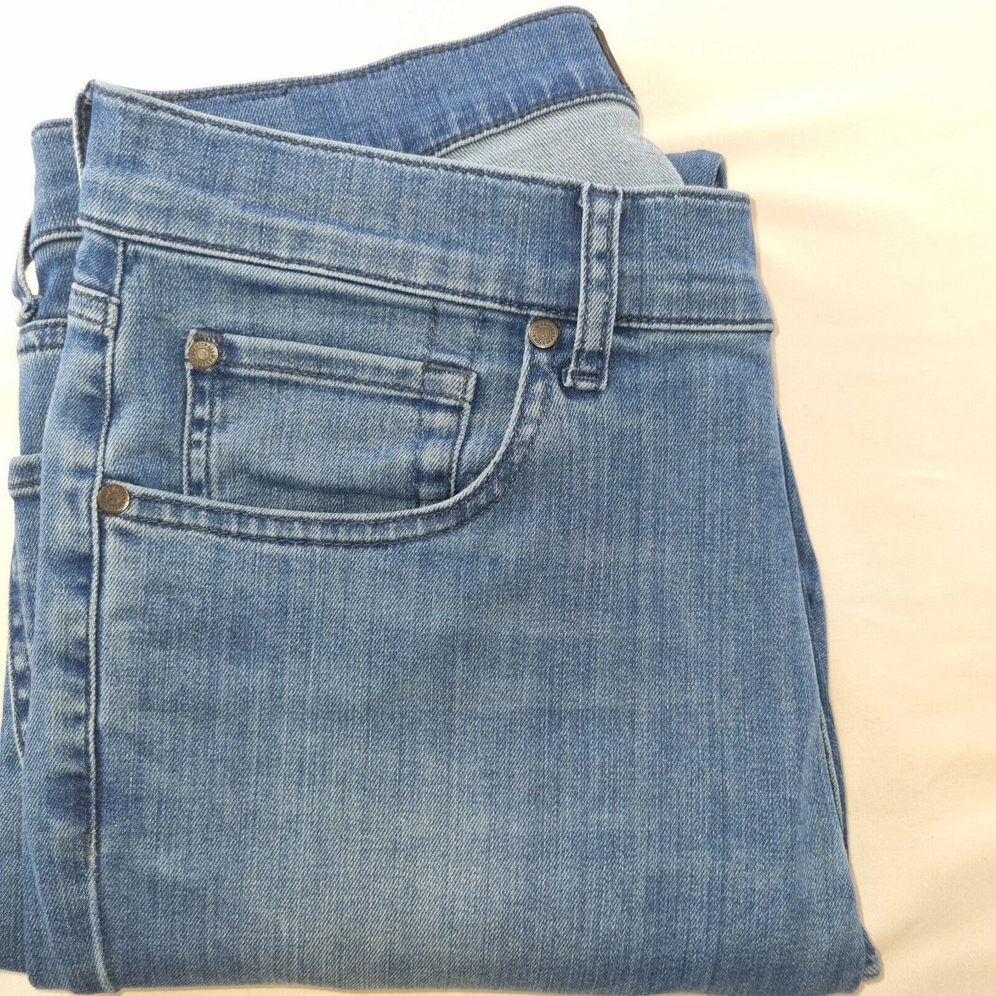 7 For All Mankind Mens Jeans Blue Cotton Straight Size 32 in L30 in Regular Butt - Bonnie Lassio