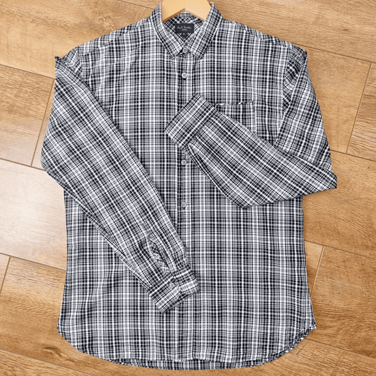 Paul Smith Mens Shirt Chequered Black And White