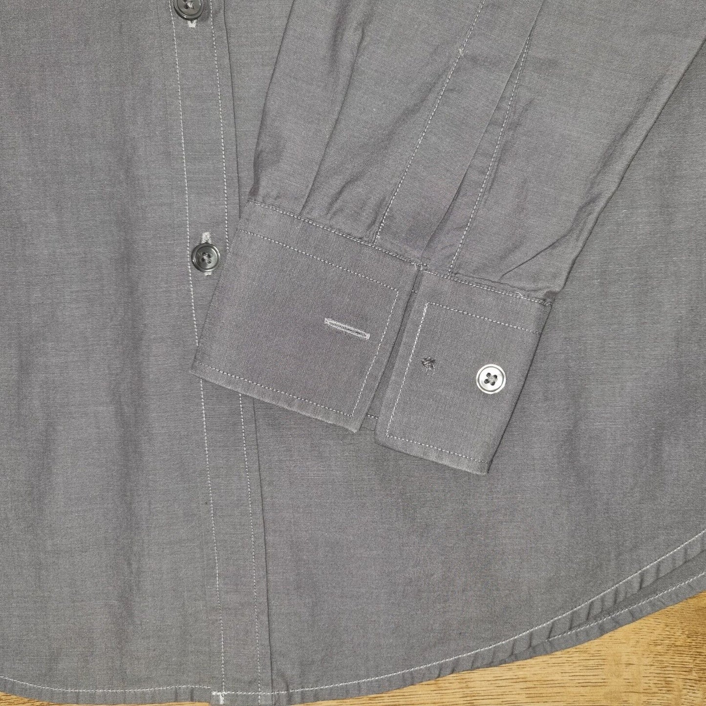 Men's Hugo Boss Long Sleeve Grey Classic Shirt Classic Fit Size 16 inch EU 41 - Bonnie Lassio