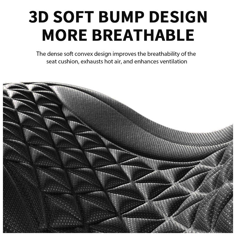 Universal Auto Chair Mat Pad: 3D Breathable Car Seat Cool  Cover with Convex Design