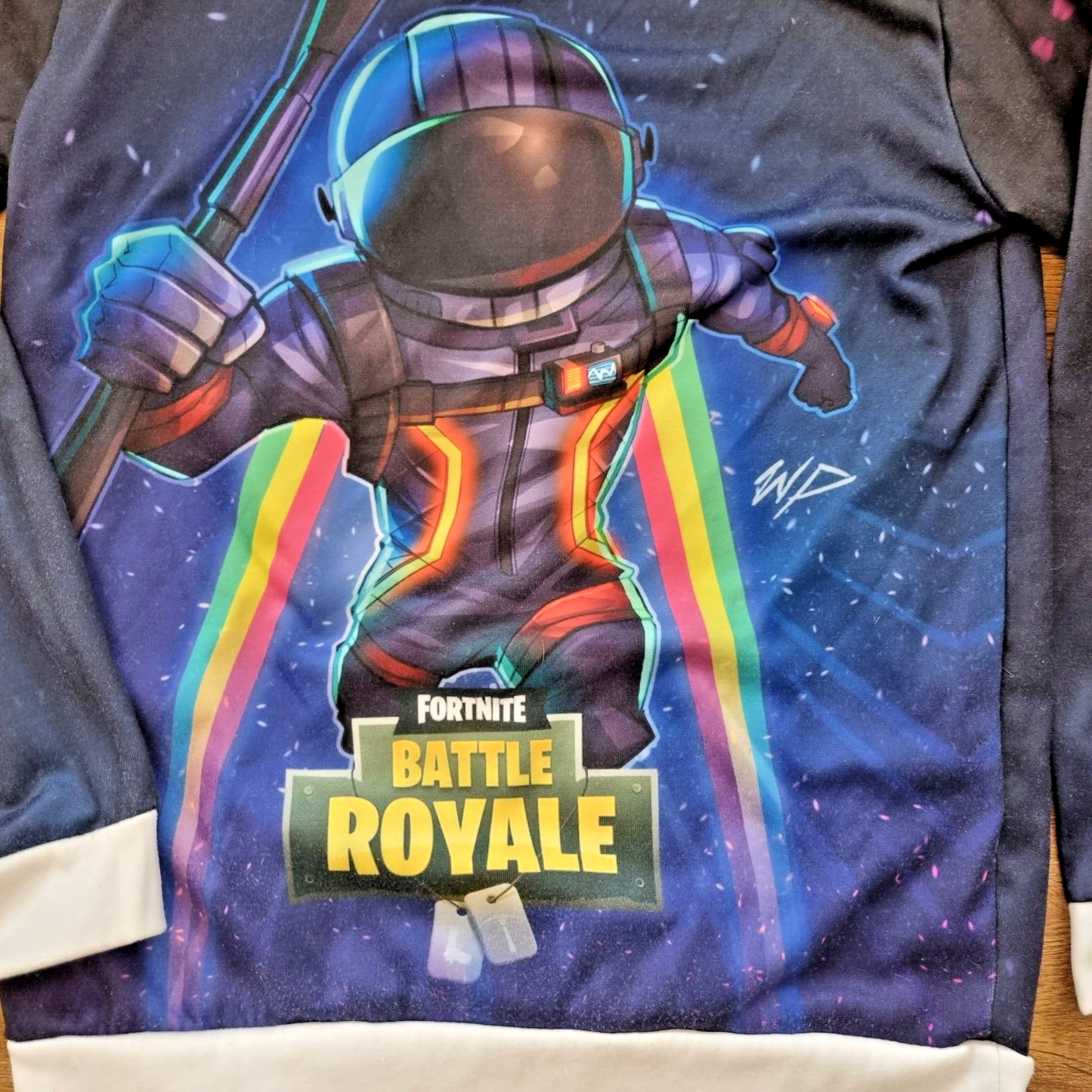 Fortnite Battle Royale Graphic Hoodie Astronaut Sweatshirt