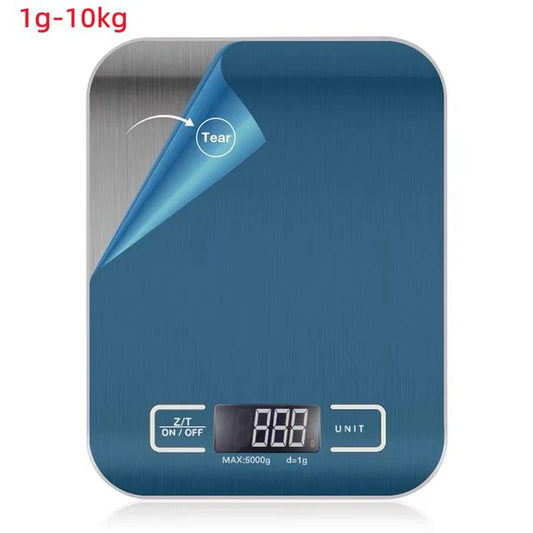 10KG Kitchen Scales Stainless Steel For Food Diet Postal Balance Measuring LCD