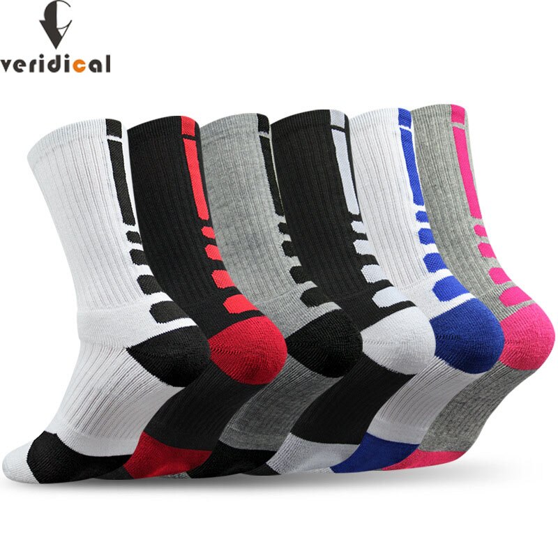 5 Pairs/Lot Professional Cycling Socks Mens Thicker Stocking Sweat-Absorbent Basketball Outdoor Sports Football Skateboard Socks - Bonnie Lassio