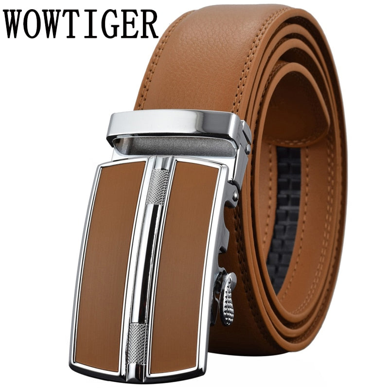 Men&#39;s Belts Luxury Automatic Buckle Genune Leather Strap Black Brown for Mens Belt Designers Brand High Quality - Bonnie Lassio