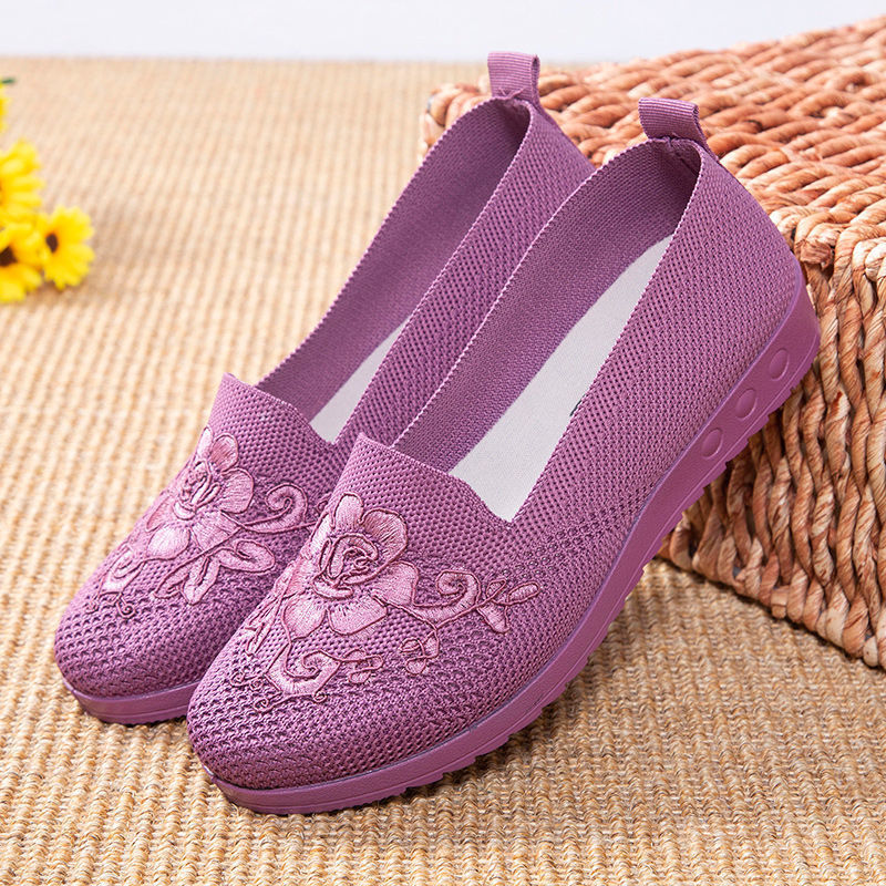 Soft Bottom Slip-on Casual Loafers Breathable Cloth For Women - Bonnie Lassio