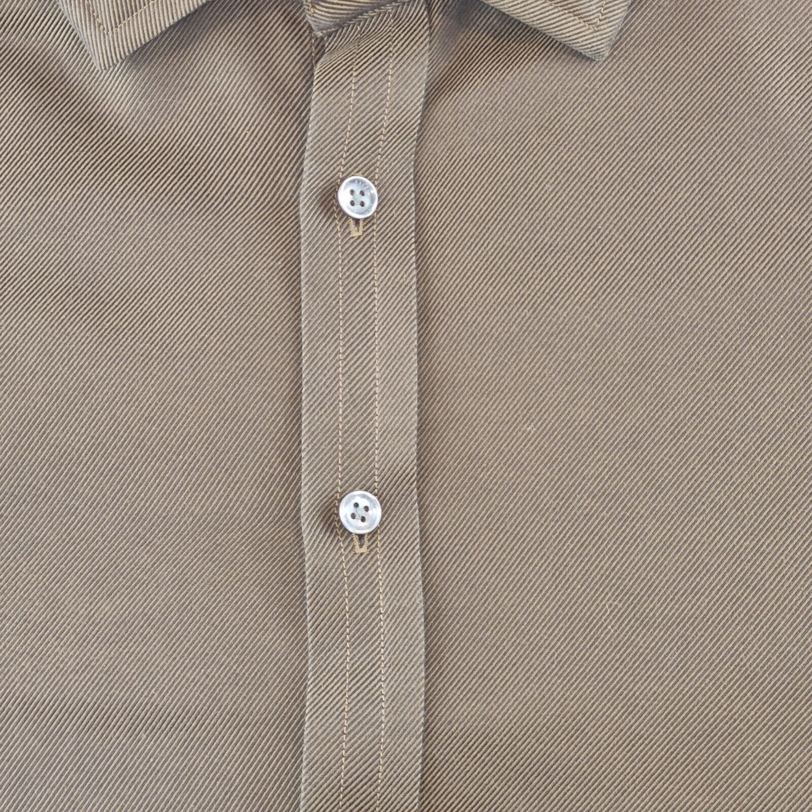 Mens Shirt Ted Baker Brown Button Up - Bonnie Lassio