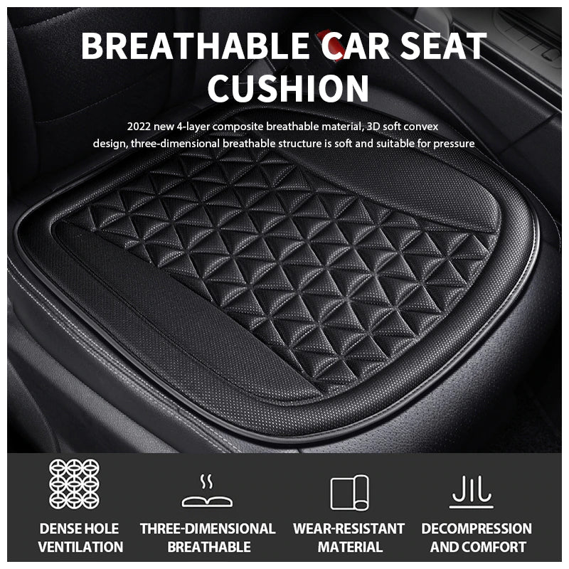 Universal Auto Chair Mat Pad: 3D Breathable Car Seat Cool  Cover with Convex Design
