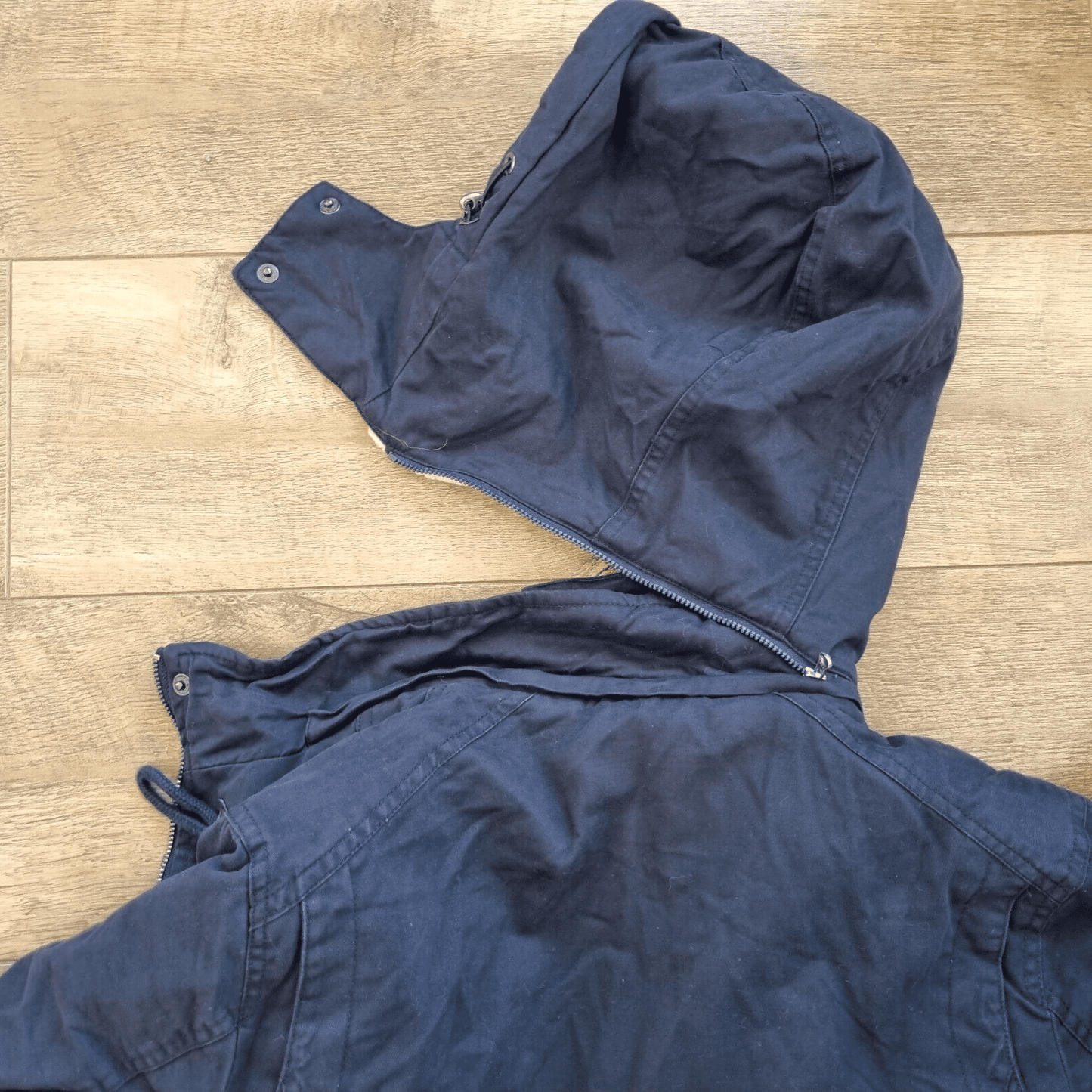 Womens Heavy Winter Hooded Duffle Coat Black - Bonnie Lassio