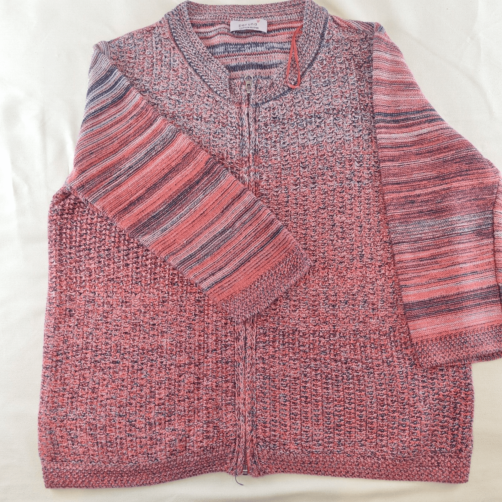 Marks & Spencer Womens Per Una Cardigan Lovely Pink 3/4 Sleeve Zip Front - Bonnie Lassio